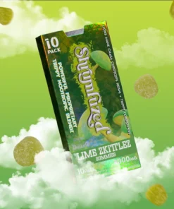 Shrumfuzed 10pk Gummies (8000mg) Lime Zkittlez