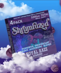 Shrumfuzed 4pk Gummies (3200mg) Royal Razz